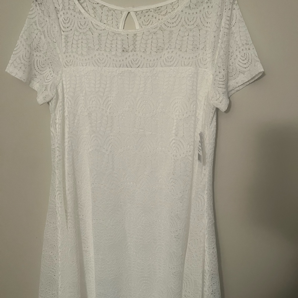 White lace dress
